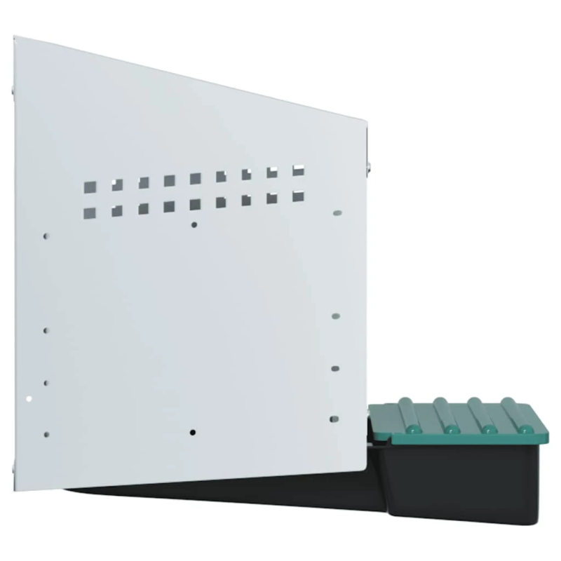 vidaXL vistu ligzdas kaste, 1 nodalījums, pie sienas stiprināma, cinkots tērauds