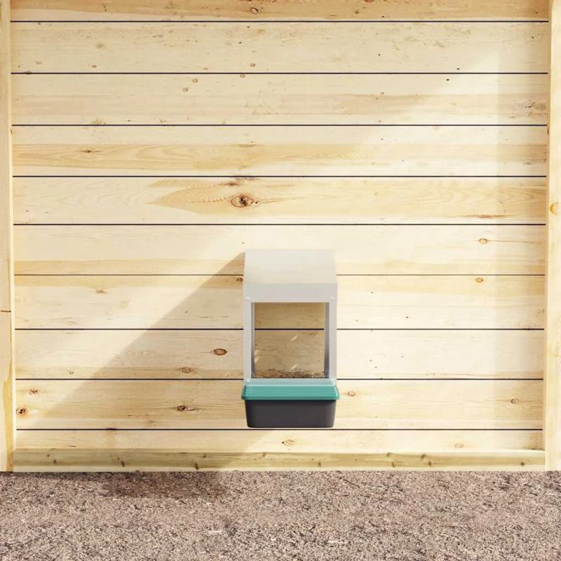 vidaXL vistu ligzdas kaste, 1 nodalījums, pie sienas stiprināma, cinkots tērauds