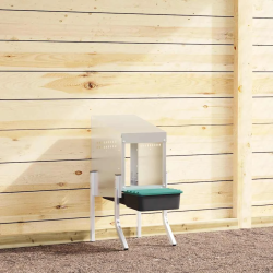 vidaXL vistu ligzdas kaste, 1 nodalījums, ar kājām, cinkots tērauds