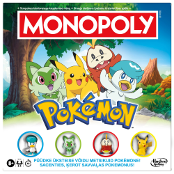 MONOPOLY Galda spēle Pokemon ,Latviešu un igauņu val.,
