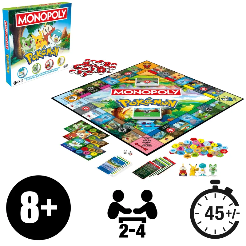MONOPOLY Galda spēle Pokemon ,Latviešu un igauņu val.,