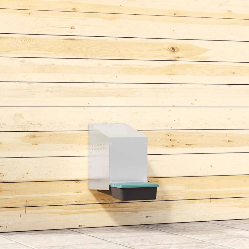 vidaXL vistu ligzdas kaste, 1 nodalījums, pie sienas stiprināma, cinkots tērauds