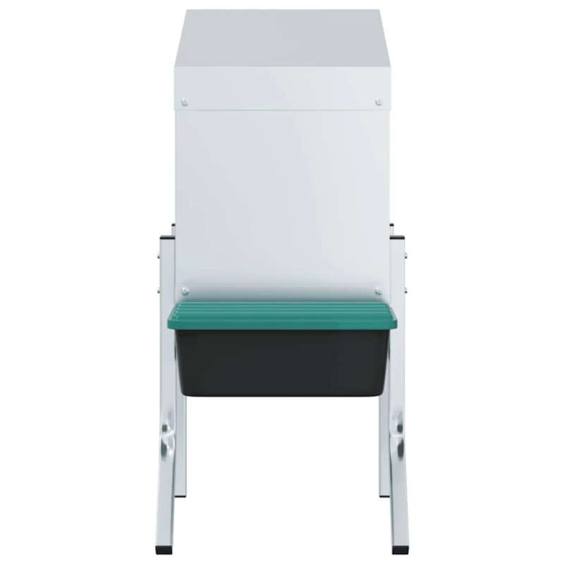 vidaXL vistu ligzdas kaste, 1 nodalījums, ar kājām, cinkots tērauds