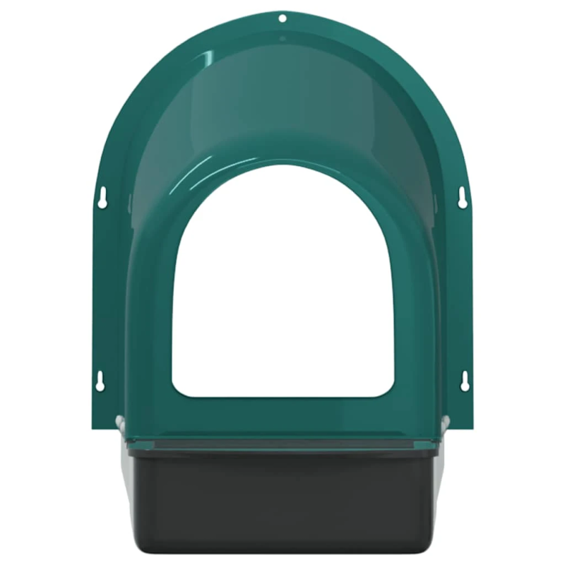 vidaXL vistu ligzdošanas kastes, 4 gab., pie sienas stiprināmas, tumši zaļa plastmasa