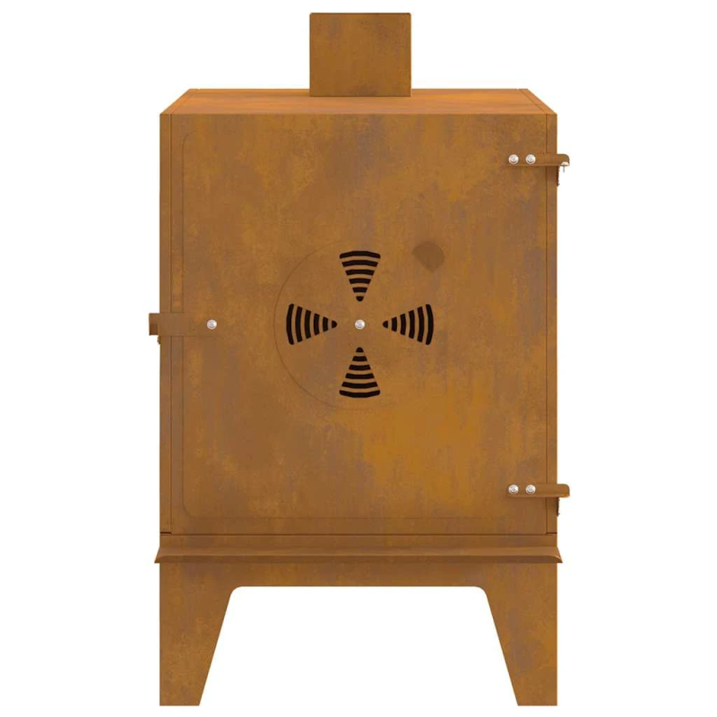 vidaXL āra plīts, 35x50x60 cm, tērauds ar rūsas efektu