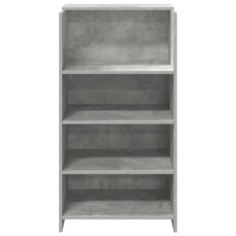 vidaXL reģistratūra, betona pelēks, 55x50x103,5 cm, inženierijas koks