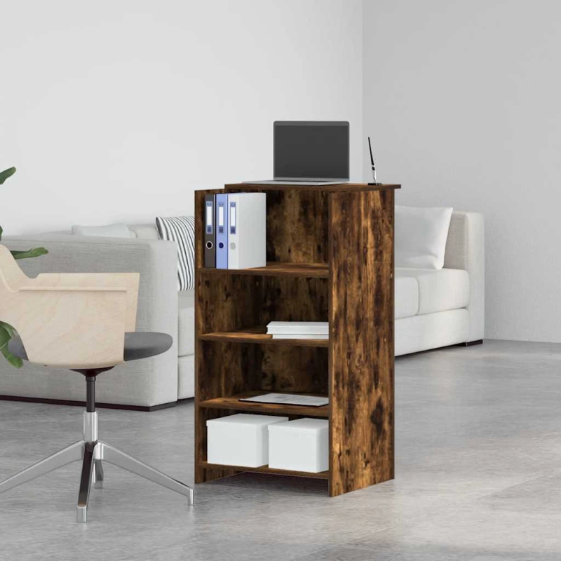 vidaXL reģistratūra, kūpināts ozols 55x50x103,5 cm inženierijas koks