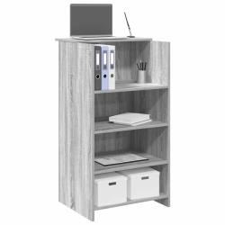 vidaXL Recepcijas galds Pelēks Sonoma 55x50x103,5 cm inženierijas koks