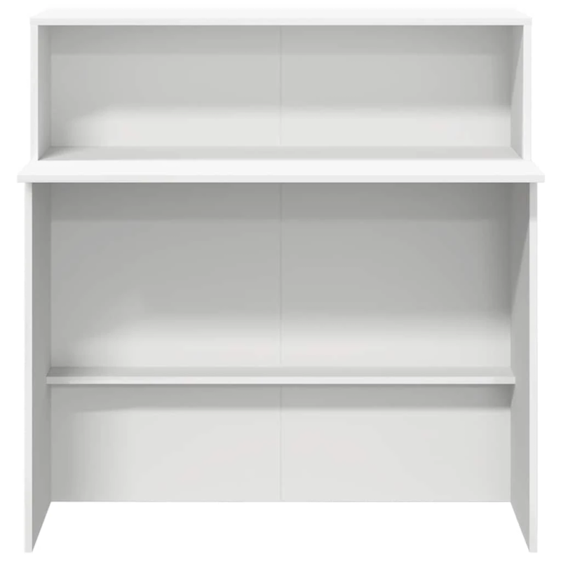 vidaXL reģistratūras galds, balts, 100x50x103,5 cm, inženierkoks