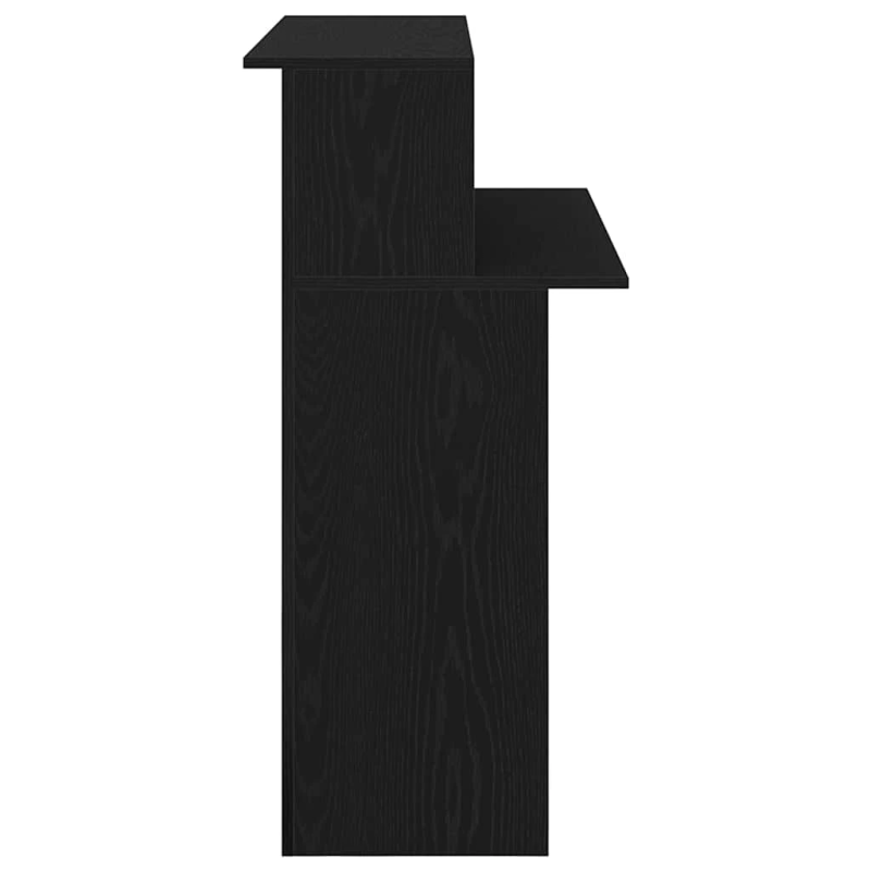 vidaXL Recepcijas galds Melns 100x50x103,5 cm inženierijas koks