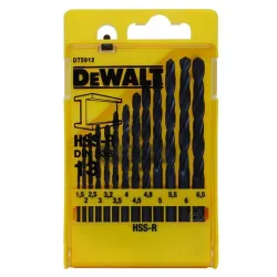 Puuride komplekt Dewalt DT5912, metall, hss-r, sirge, 6 mm x 10 cm