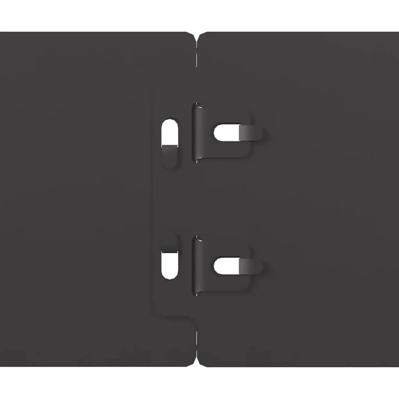 vidaXL Zālāju apmales 10 gab Melns 10x103 cm Auksti velmēts tērauds