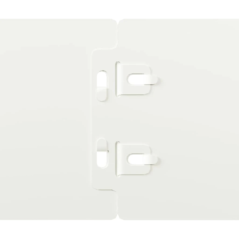 vidaXL Zālāju apmales 10 gab. Baltas 10x103 cm Auksti velmēts tērauds