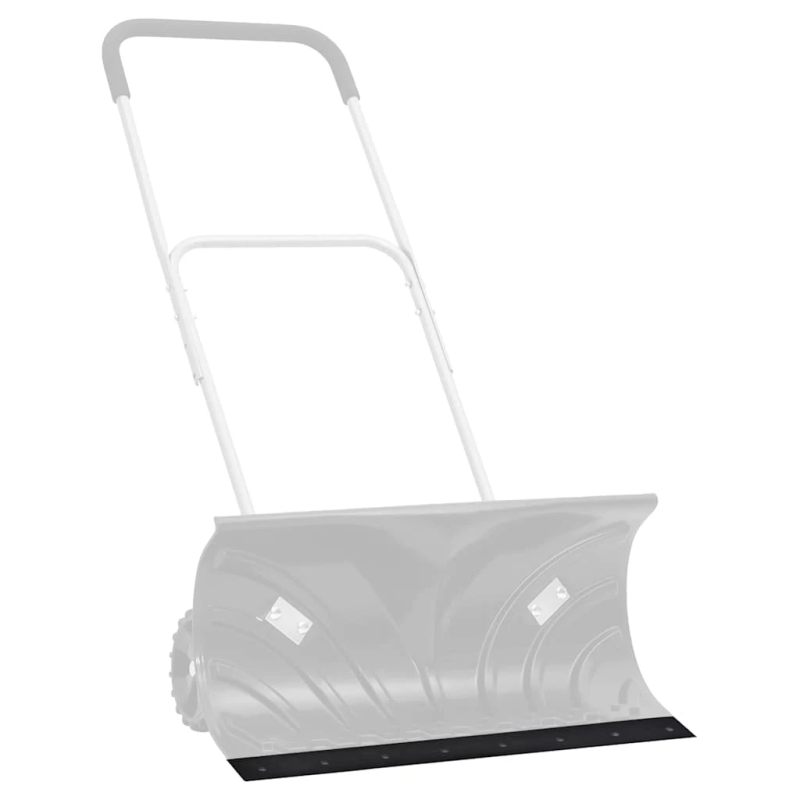 vidaXL gumijas mala sniega tīrītājam, melns, 100x15x1 cm