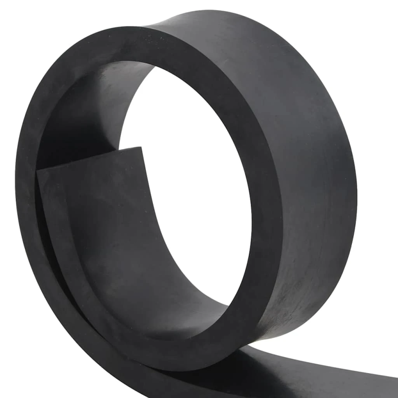 vidaXL gumijas mala sniega tīrītājam, melns, 80x8x2 cm