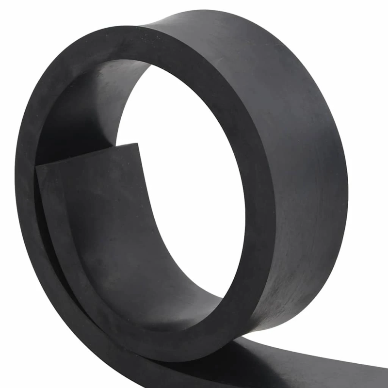 vidaXL gumijas mala sniega tīrītājam, melns, 100x8x2 cm