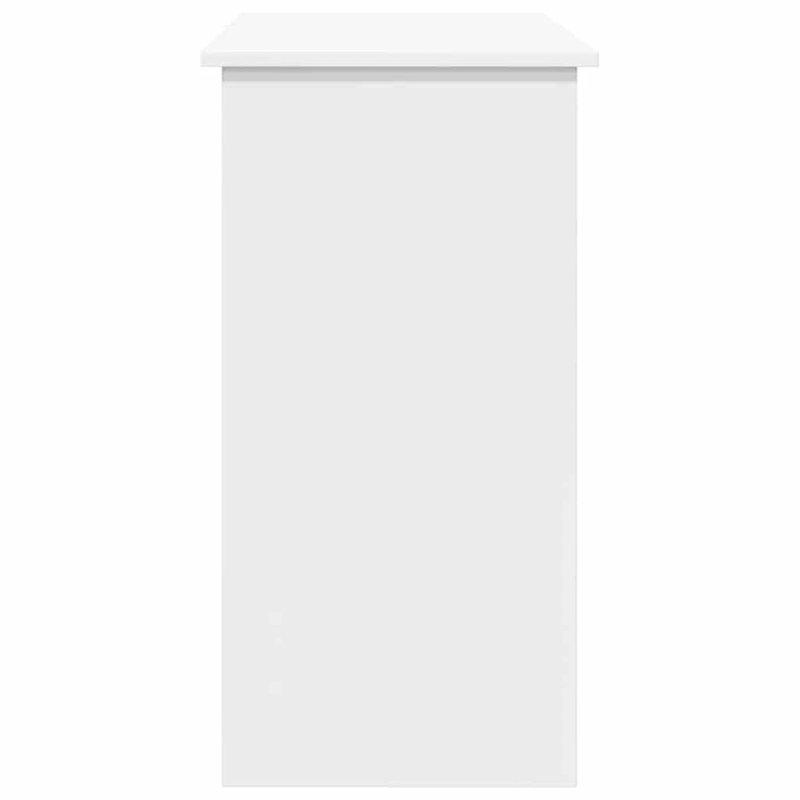 vidaXL rakstāmgalds, balts, 80x40x75 cm, skaidu plāksne