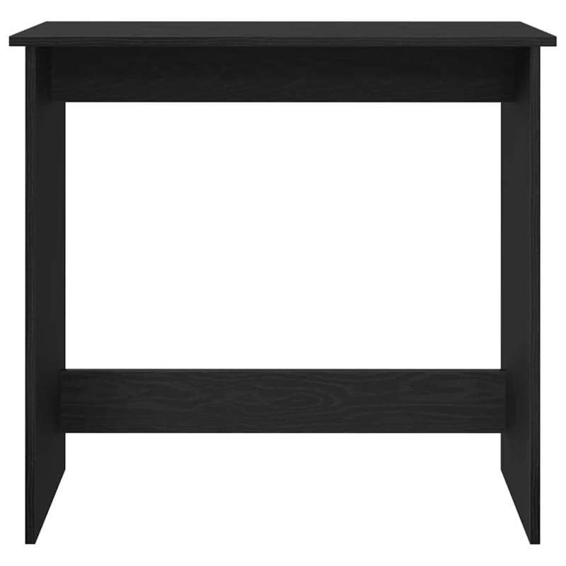 vidaXL rakstāmgalds, melns, 80x40x75 cm, skaidu plāksne