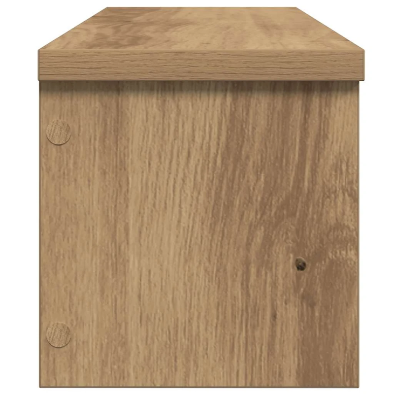 vidaXL virtuves plaukti sakraujami 2 gab artisan ozols 60x15x16 cm