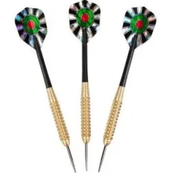 Smiginių priedai, strėlytės Harrows Pro Brass Medium 21g, juoda sp., 3 vnt.