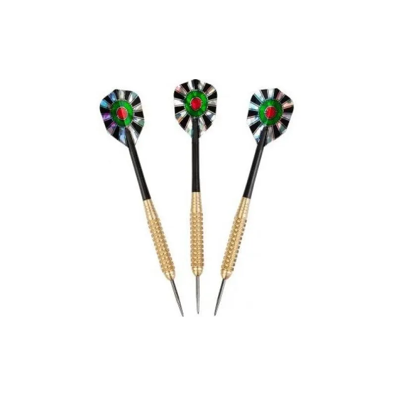 Дартс аксессуары, стрелки Harrows Pro Brass Medium 21g, черный цв., 3 шт.