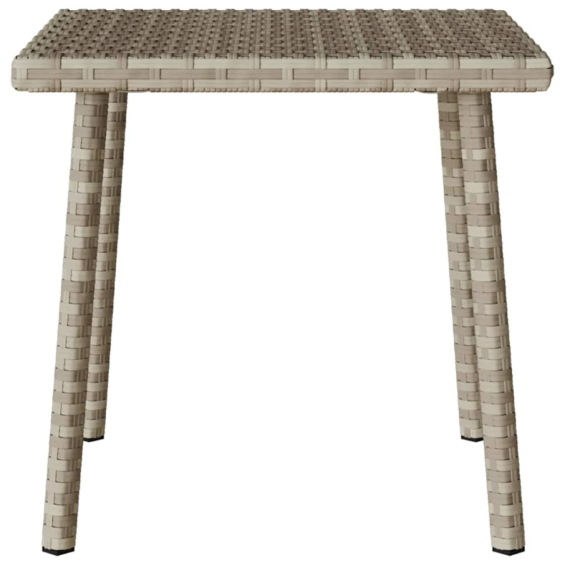 vidaXL dārza kafijas galdiņš taisnstūrveida gaiši pelēks 40x40x37 cm