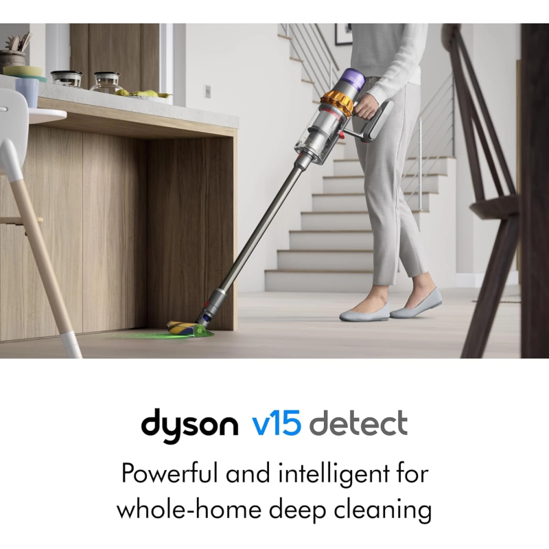 Dyson V15 Detect Absolute Yellow Nickel