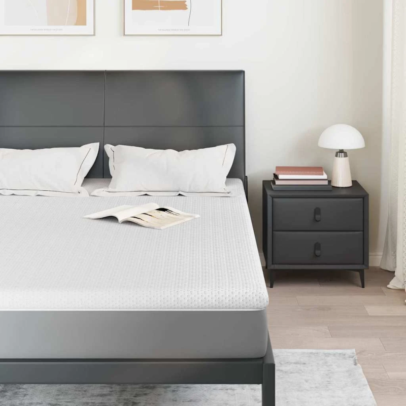 vidaXL Matracis Balts 140 x 190 cm Žakarda audums