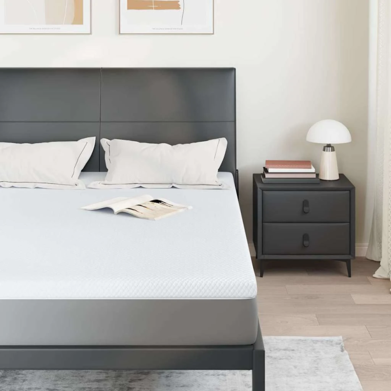 vidaXL Matracis Balts 140 x 190 cm Žakarda audums