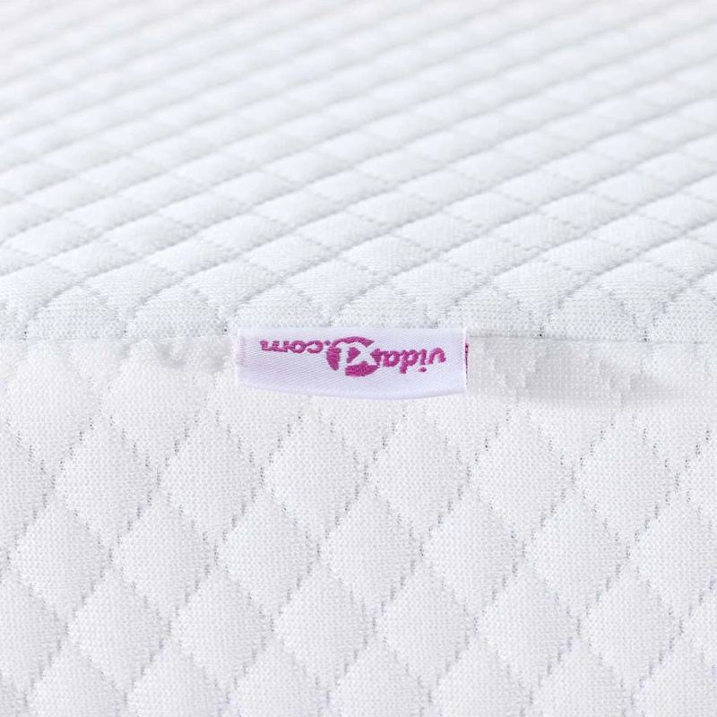 vidaXL Matracis Balts 100 x 200 cm Žakarda audums