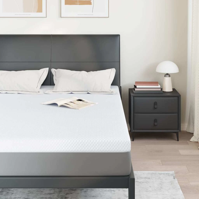 vidaXL Matracis Balts 140 x 190 cm Žakarda audums