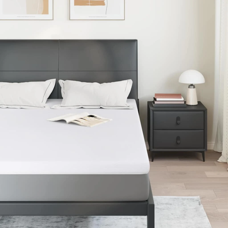 vidaXL Matracis Balts 140 x 190 cm Žakarda audums