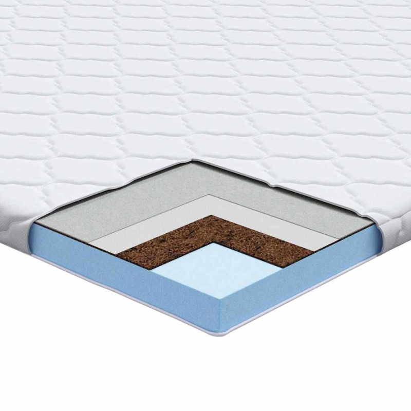 vidaXL Kokosriekstu spilventiņš Balts 80 x 200 cm Žakarda audums