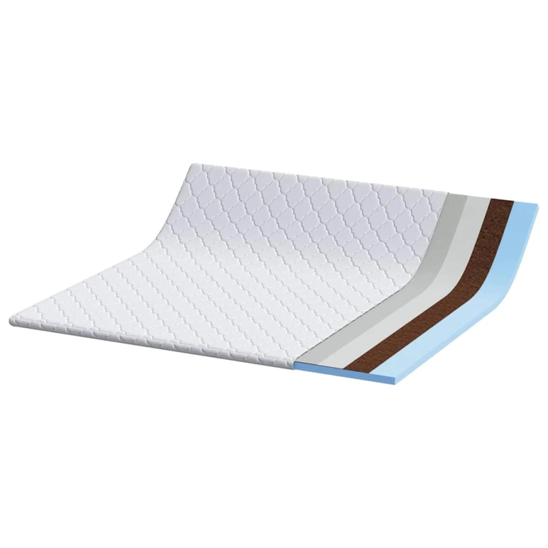 vidaXL Kokosriekstu spilventiņš Balts 200 x 200 cm Žakarda audums