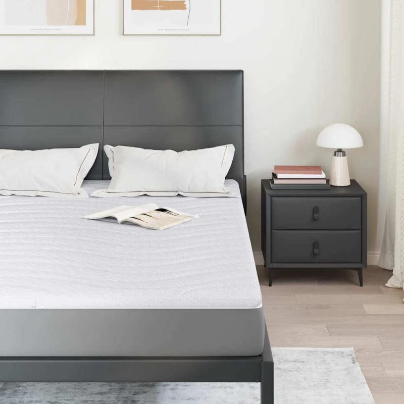 vidaXL Matracis Balts 140 x 190 cm Adīta auduma