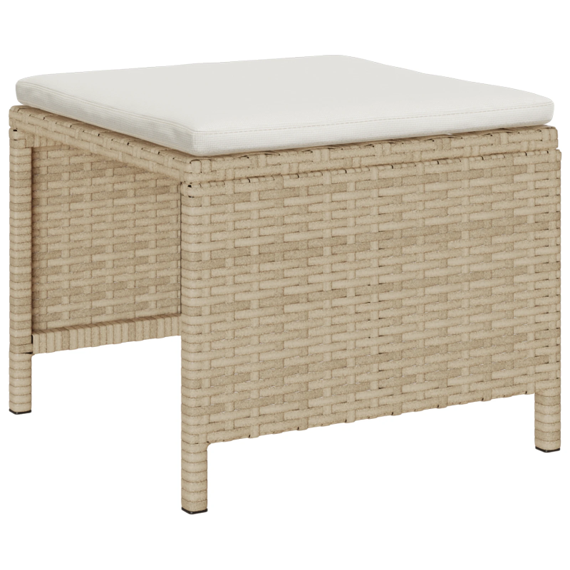 vidaXL Dārza dīvānu komplekts 6 pcs Bēšs un krēms poliratāns