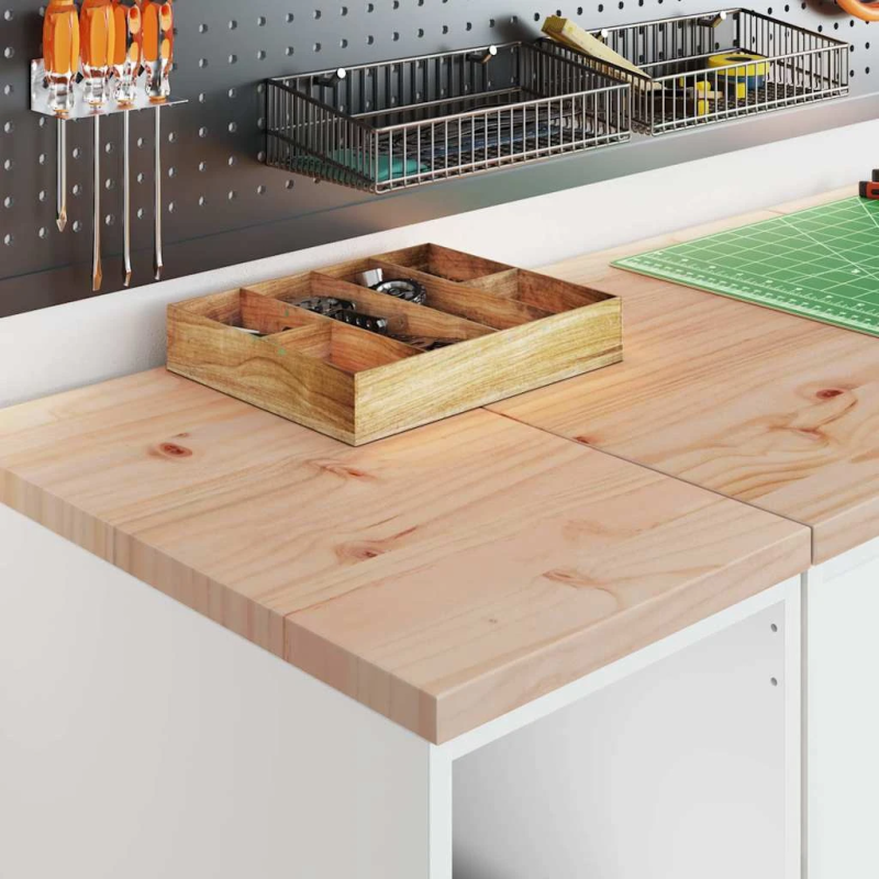 vidaXL Garāžas glabāšanas skapis, balts, 30x51x85 cm priedes masīvkoks