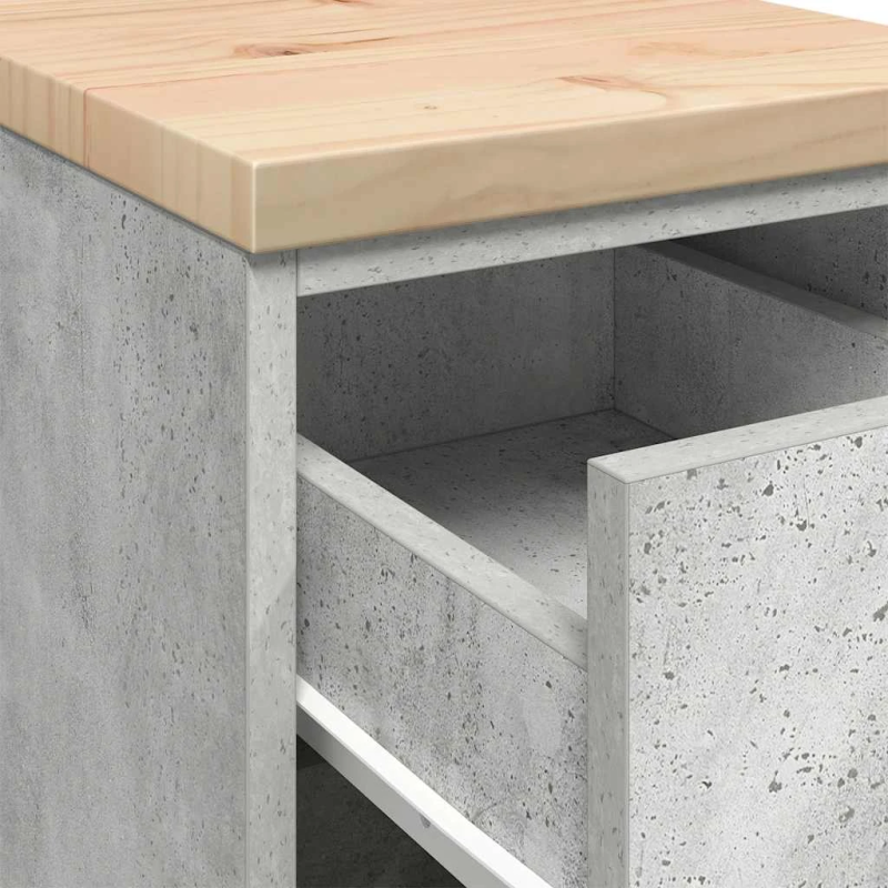 vidaXL Garāžas glabāšanas skapis, 30x51x85 cm priedes masīvkoks