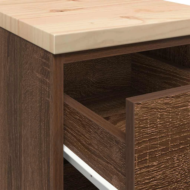 vidaXL Garāžas glabāšanas skapis, 30x51x85 cm priedes masīvkoks