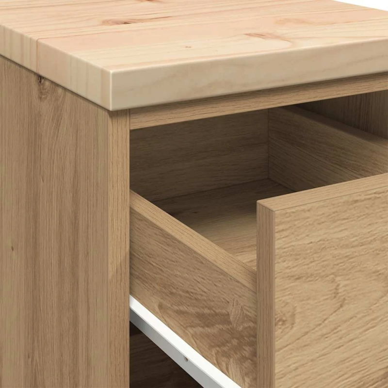 vidaXL Garāžas glabāšanas skapis, 30x51x85 cm priedes masīvkoks