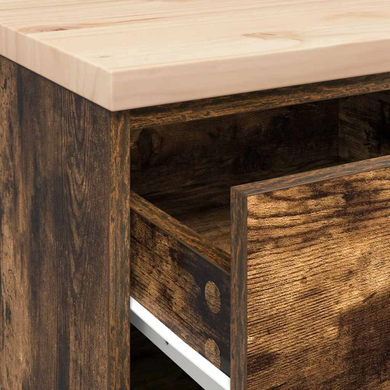 vidaXL Garāžas glabāšanas skapis, 40x51x85 cm priedes masīvkoks