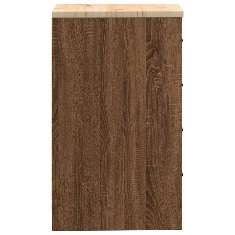 vidaXL Garāžas glabāšanas skapis, 40x51x85 cm priedes masīvkoks