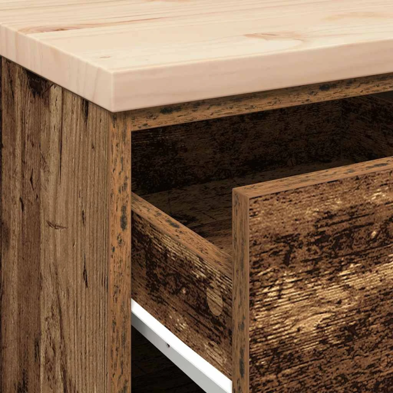 vidaXL Garāžas glabāšanas skapis, 40x51x85 cm priedes masīvkoks