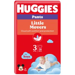 Huggies autiņbiksītes Nr.3 zēniem ,58 gab.,