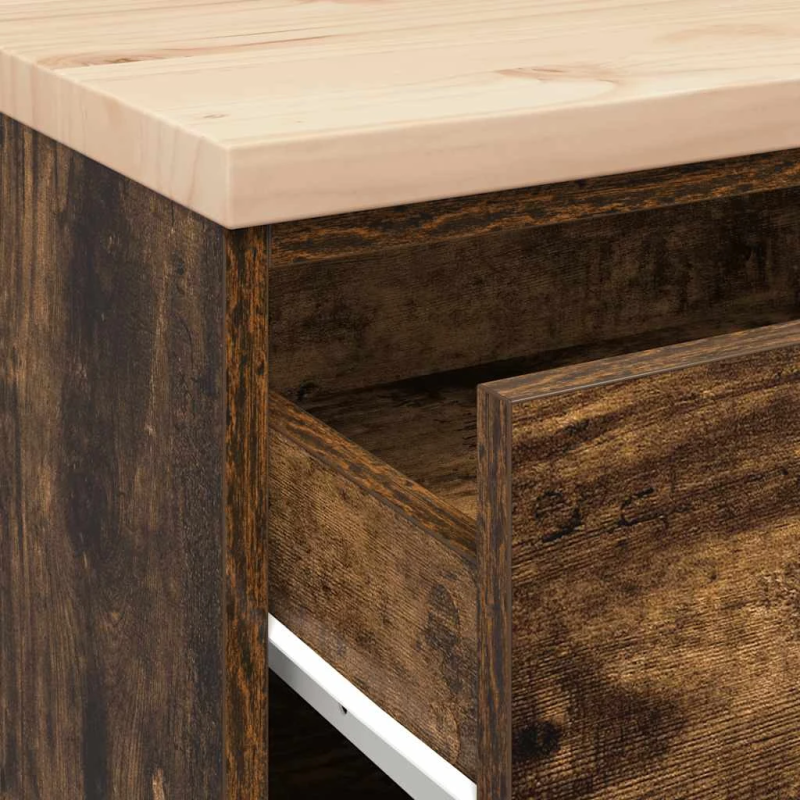 vidaXL Garāžas glabāšanas skapis, 60x51x85 cm priedes masīvkoks