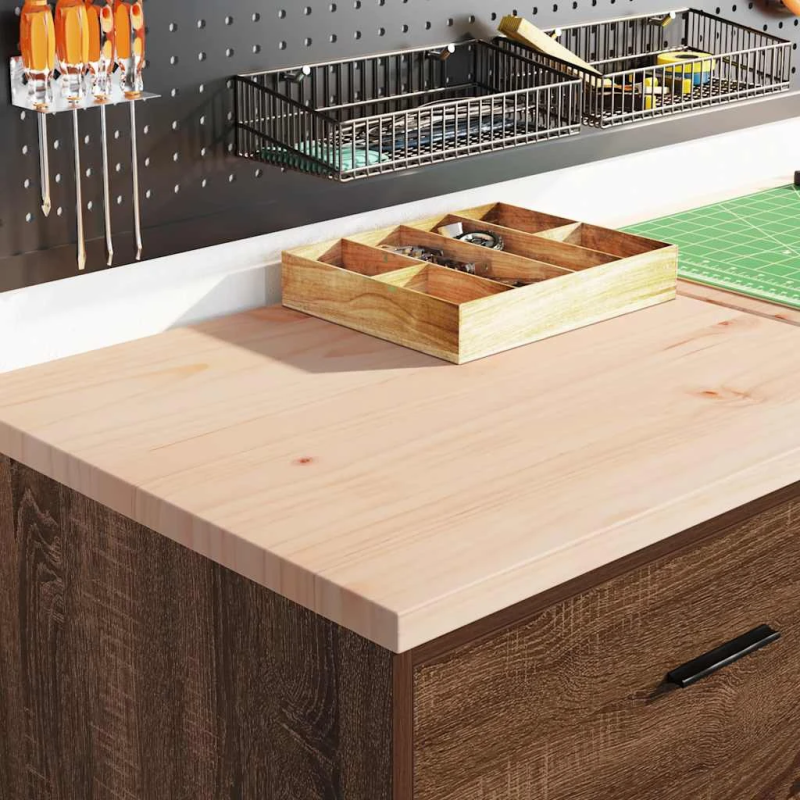 vidaXL Garāžas glabāšanas skapis, 60x51x85 cm priedes masīvkoks