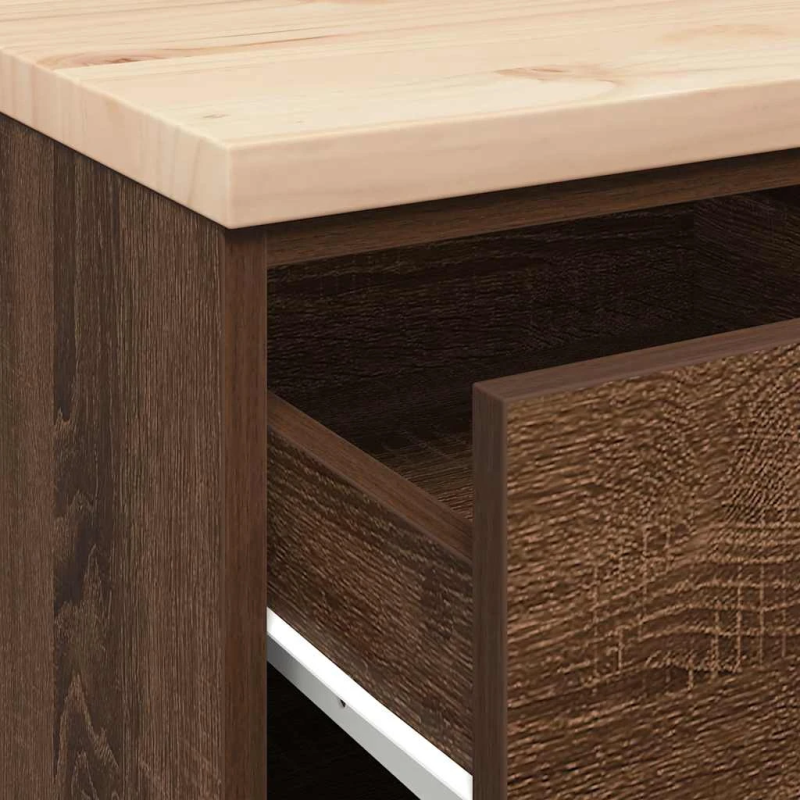 vidaXL Garāžas glabāšanas skapis, 60x51x85 cm priedes masīvkoks