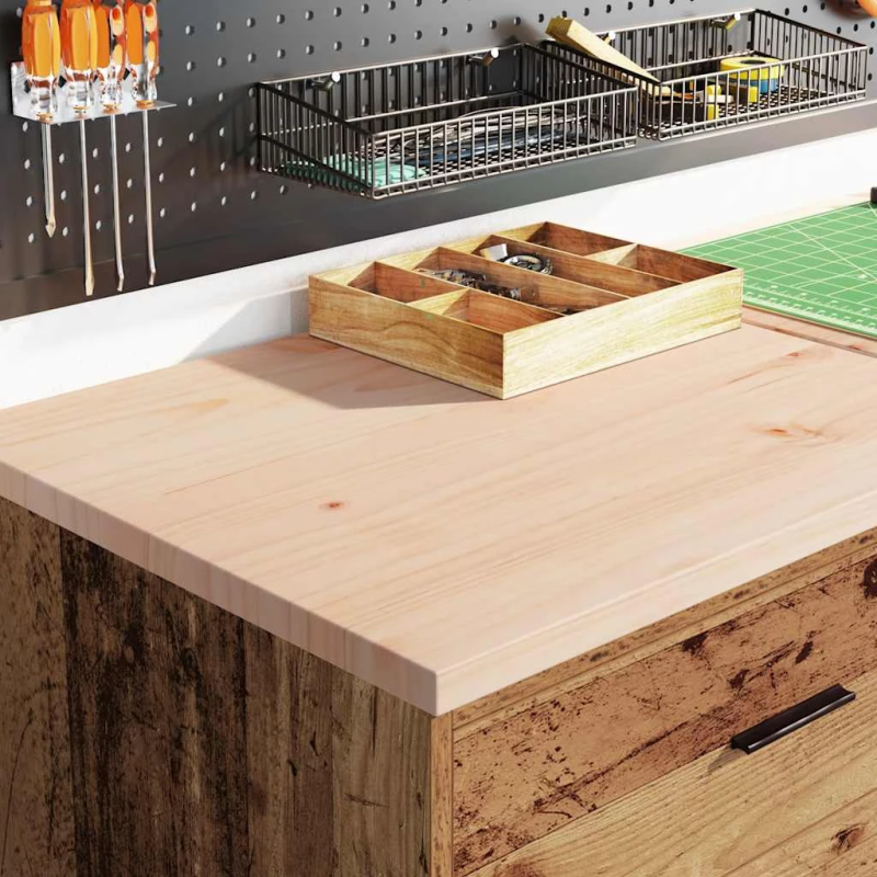 vidaXL Garāžas glabāšanas skapis, 60x51x85 cm priedes masīvkoks