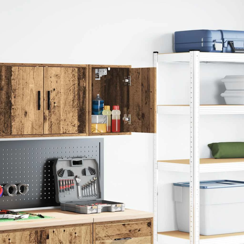 vidaXL garāžas sienas skapis Vecā koka inženierijas koksne