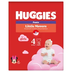 Huggies Pants Girl 4 ,9-14kg, biksītes meitenēm 72gb.